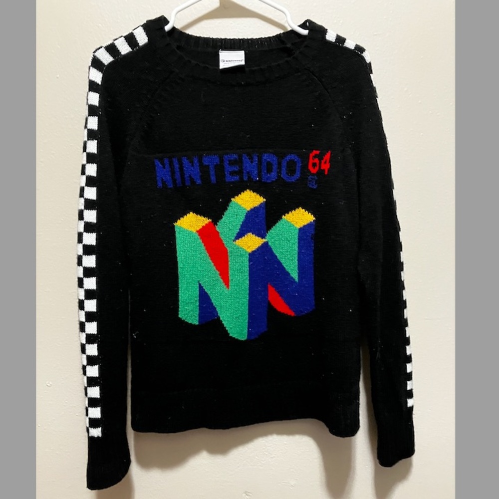 2018 Nintendo 64 Pullover Knit Sweater Size Medium